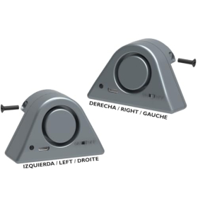 Lince security lock – High security with anti-bumping and alarm, white
