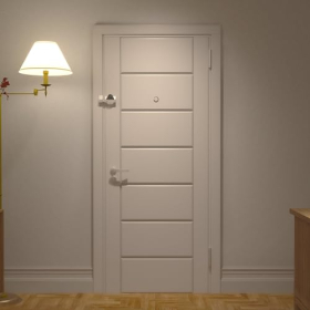 Lince security lock – High security with anti-bumping and alarm, white