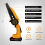 FULLOVE 6-inch Cordless Chainsaw for Garden, Wood and Timber