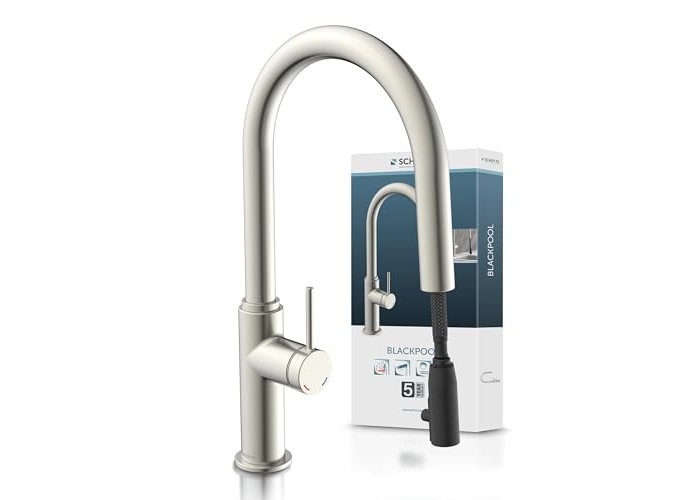 Grifo de cocina SCHÜTTE Blackpool con ducha extraíble y 360° Grifo de cocina SCHÜTTE Blackpool con ducha extraíble y 360°