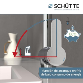 Grifo de cocina SCHÜTTE London con ducha extraíble, giratorio