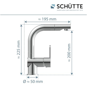 Mezclador de lavabo Schütte, cromado