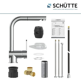 Schütte London - Кухонний змішувач для бойлера з висувною душовою лійкою, хром, поворот на 360° (79719)