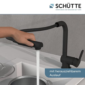 SCHÜTTE 79760 London змішувач для кухні з висувним розпилювачем, змішувач для кухні