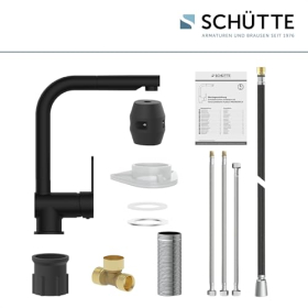 Смеситель Schütte London низкого давления с выдвижной душевой головкой