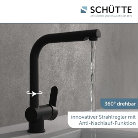 Смеситель Schütte London низкого давления с выдвижной душевой головкой