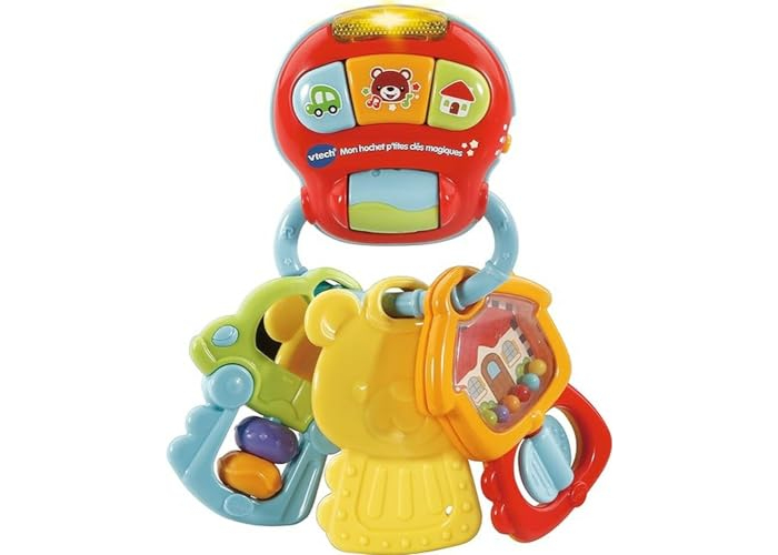 VTech 80-505105 P'TITES Magic KEYS Toy for the first age, Hochet, Multicoloured VTech 80-505105 P'TITES Magic KEYS Toy for the first age, Hochet, Multicoloured