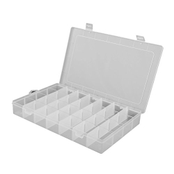 VORCOOL sorting box, transparent jewelry boxes, pearl box, jewelry tray with 28 compartments