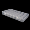 VORCOOL Sortierbox, transparente Schmuckkästchen, Perlenbox, Schmucktablett mit 28 Fächern