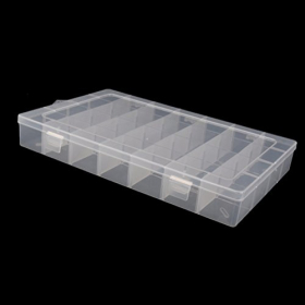VORCOOL Caja clasificadora, joyeros transparentes, caja de cuentas, bandeja para joyas con 28 compartimentos