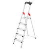 Hailo ComfortLine L step ladder – foldable aluminum safety ladder