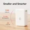Принтер этикеток NIIMBOT D110 с клейкой лентой, портативный принтер этикеток, Bluetooth-термический принтер этикеток для склада, офиса, домашнего хозяйства, организации (белый)