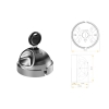 DAKEN Saturn Evo Double – 2 high-security locks for commercial vehicles