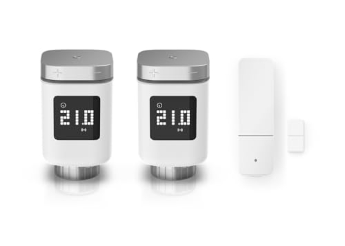 Bosch Smart Home Heating Set 2x Thermostat, 1x Door/Window Sensor, compatible with Alexa, Apple HomeKit Bosch Smart Home Heating Set 2x Thermostat, 1x Door/Window Sensor, compatible with Alexa, Apple HomeKit