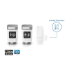 Bosch Smart Home Heating Set 2x Thermostat, 1x Door/Window Sensor, compatible with Alexa, Apple HomeKit
