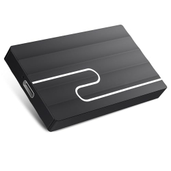 BLUE SKY Externe Festplatte, 2 TB, ultradünn, tragbar, 2,5 Zoll, USB, externe Festplatte, Speicher, kompatibel für PC, Laptop, Computer, Schwarz