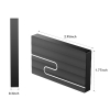 BLUE SKY External Hard Drive 2TB Ultra Slim Portable 2.5 inch USB External Hard Drive Storage Compatible with PC Laptop Computer Black