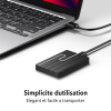 BLUE SKY External Hard Drive 2TB Ultra Slim Portable 2.5 inch USB External Hard Drive Storage Compatible with PC Laptop Computer Black