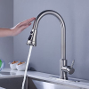 TinyYiko 3 Modes Shower Head Kitchen Faucet, Pull Out Kitchen Faucets, Replacement Shower Head, Dishwasher Replacement Head with High Pressure Flush Button, for Kitchen Faucet and Sink Faucet