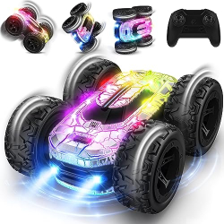 Coche de juguete con control remoto para niños y niñas de 3, 4, 5, 6, 7, 8 y 9 años, 4WD, recargable, regalo de cumpleaños y Navidad, juegos al aire libre para niños, 2,4 GHz, giro de 360°, RC Drift