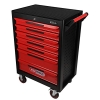 Тележка для инструментов ECOline BLACK/RED с 7 ящиками