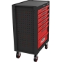 Tool trolley ECOline BLACK/RED with 7 drawers