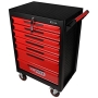 Tool trolley ECOline BLACK/RED with 7 drawers