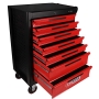 Tool trolley ECOline BLACK/RED with 7 drawers