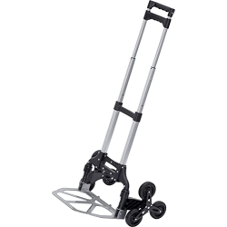 Meister 8985840 – Carretilla para escaleras, plegable, aluminio, 80 kg