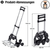 Meister 8985840 – Handcart for stairs, foldable, aluminum, 80 kg