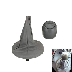 1neiSmartech Gear Shift Boot for 5-Speed Gear Lever, Grey, for Fiat