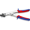 Knipex sheet metal nibbler 280 mm: Nickel-plated scissors with multi-component bushings for precise cutting