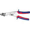 Knipex sheet metal nibbler 280 mm: Nickel-plated scissors with multi-component bushings for precise cutting