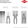 Knipex sheet metal nibbler 280 mm: Nickel-plated scissors with multi-component bushings for precise cutting