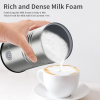 Elektrischer Milchaufschäumer, Milchaufschäumer zum Erhitzen von Milch, Aufschäumen von heißer & kalter Milch, Schokomilch, Kaffee, Latte, Cappuccino
