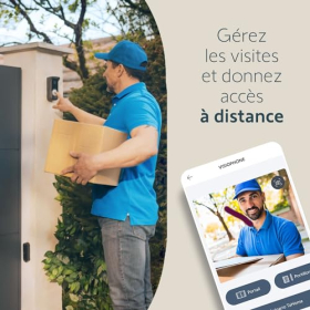 Somfy 9028474 – Модуль підключення – Для підключення Visiophones V350, V500 або V500 PRO io – додаток Somfy Protect, чорний
