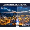 Magcubic Mini Projector Supports 4K, Full HD 1080P, 180° Rotatable Projector with 2.4/5G WiFi Bluetooth 5.0