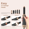 Airstyler Hairstyler 5в1, набір гарячої щітки 1000 Вт, стайлер з іонною фен-щіткою, автоматична плойка, кругла щітка-фен, термобраш, стайлер для об'єму волосся, стайлінг