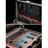 Master tool case trolley made of aluminum with wheels, empty