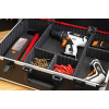 Master tool case trolley made of aluminum with wheels, empty