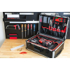 Master tool case trolley made of aluminum with wheels, empty