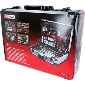 KS Tools 911.0727 Universal Tool Set, 127-piece, 1/4 + 1/2