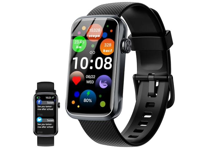 Reloj inteligente para mujer y hombre, de 1,47 pulgadas, con notificaciones, IP68, resistente al agua, con 24 modos deportivos Reloj inteligente para mujer y hombre, de 1,47 pulgadas, con notificaciones, IP68, resistente al agua, con 24 modos deportivos
