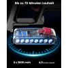 Aspiradora sin cable Anyson 45000 Pa/550 W/70 min, aspiradora sin cable de 1,6 L, súper silenciosa, aspiradora sin cable con carga automática con pantalla LED/cepillo antienredos, aspiradora escoba para superficies duras