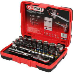 KS Tools TORSIONpower 1/4" socket wrench set – 33-piece, robust and precise