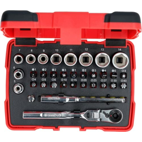Набор торцевых ключей KS Tools TORSIONpower 1/4" – 33 предмета, надёжный и точный