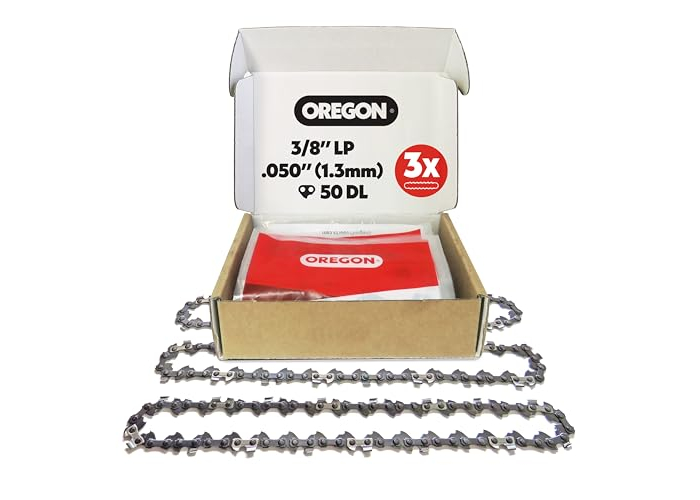 Juego de 3 cadenas para sierra Oregon de 3/8 de pulgada LP de 35 cm Juego de 3 cadenas para sierra Oregon de 3/8 de pulgada LP de 35 cm