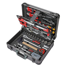 Кейс для інструментів KS Tools Ultimate 1/4" та 1/2", 131 предмет, хром-ванадієвий