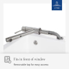 Grifo de cocina Villeroy & Boch Como para ventana de ducha, rociador extraíble de alta presión de 120°, acero inoxidable.