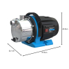 Güde Gartenpumpe GP 1045 E - 1000W, 4500 l/h, Edelstahlgehäuse, Noryl Impeller